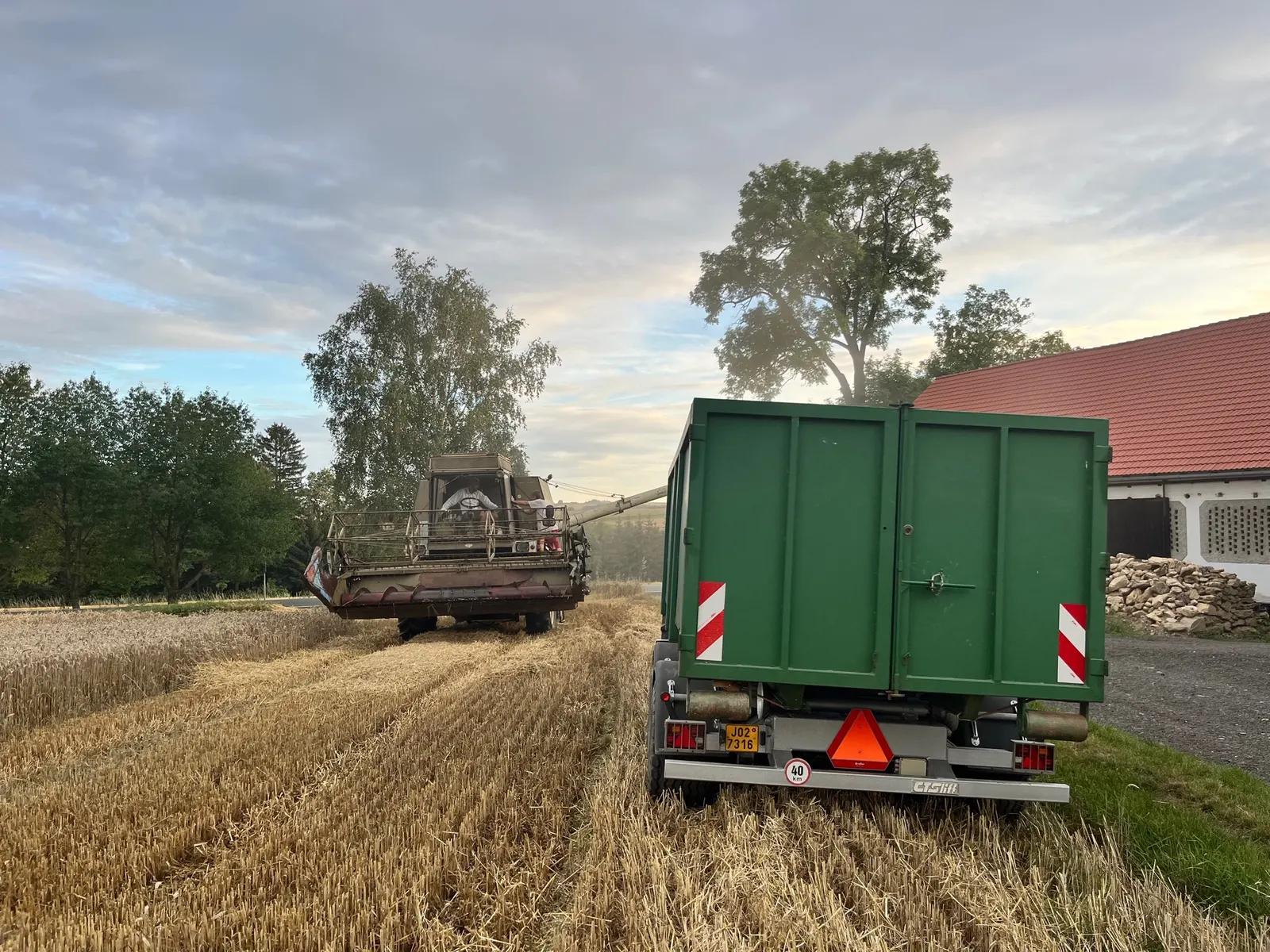Fortschritt E 514 - celkový pohled na kombajn